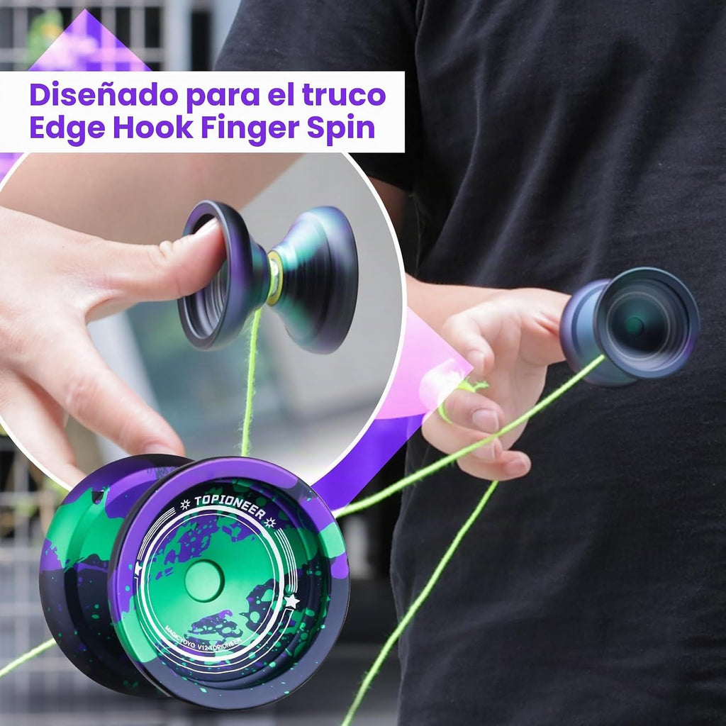 MAGICYOYO V12 Finger Spin Yoyo, Professional Responsive Yo-yo para Kids 8-12