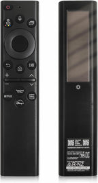 Control remoto de TV recargable para televisores inteligentes Samsung, compatible con Samsung Smart TV 2019-2026, carga solar, control de voz, carga rápida USB-C, garantía de 2 años
