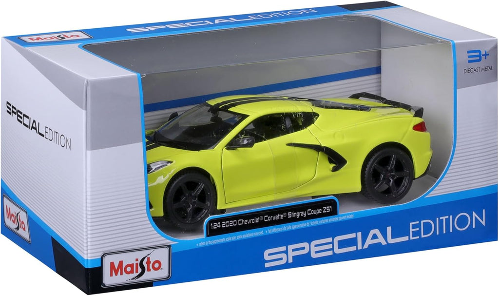 Maisto 1:24 SE 2020 Chevrolet Corvette Stingray Z51 - Amarillo