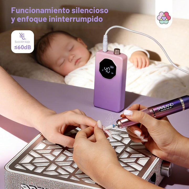 SAVILAND Taladro de uñas profesional 2026: taladro eléctrico de uña...