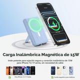 Azmuth Cargador de batería magnético, 10000 mAh para MagSafe, carga...