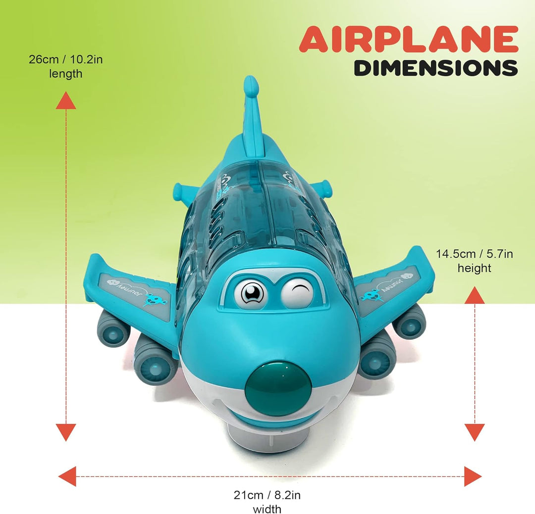 Kidsthrill Juguete de avión para niños con tecnología Bump &amp; Go...