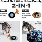 Juguete interactivo para gatos de interior, bola activada por movimiento y