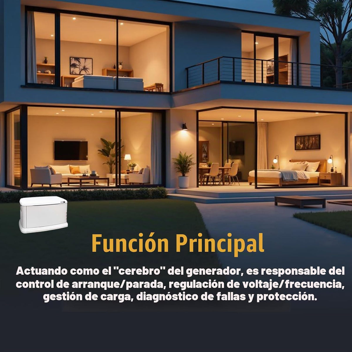 Controlador Nexus 0H6680D para generadores de espera refrigerados por aire Generac Guardian