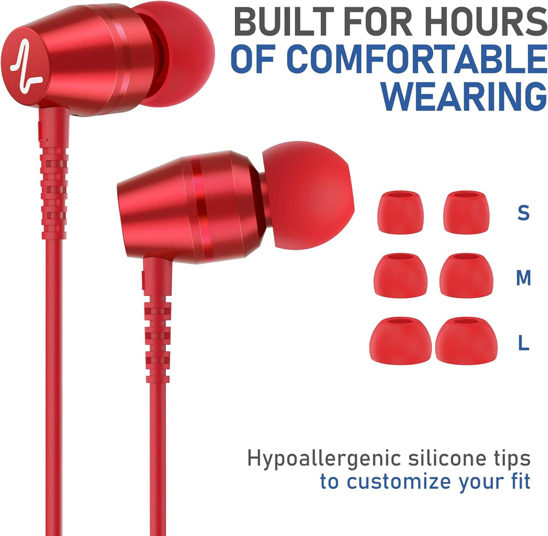 LUDOS OMNITONE Auriculares con cable in-ear, 5 años de garantía, au...