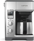 Lotus Cafetera con escala molida, cafetera programable de 10 tazas, The Top Drip, 1500 vatios, acero inoxidable, serie profesional, LTSCM500