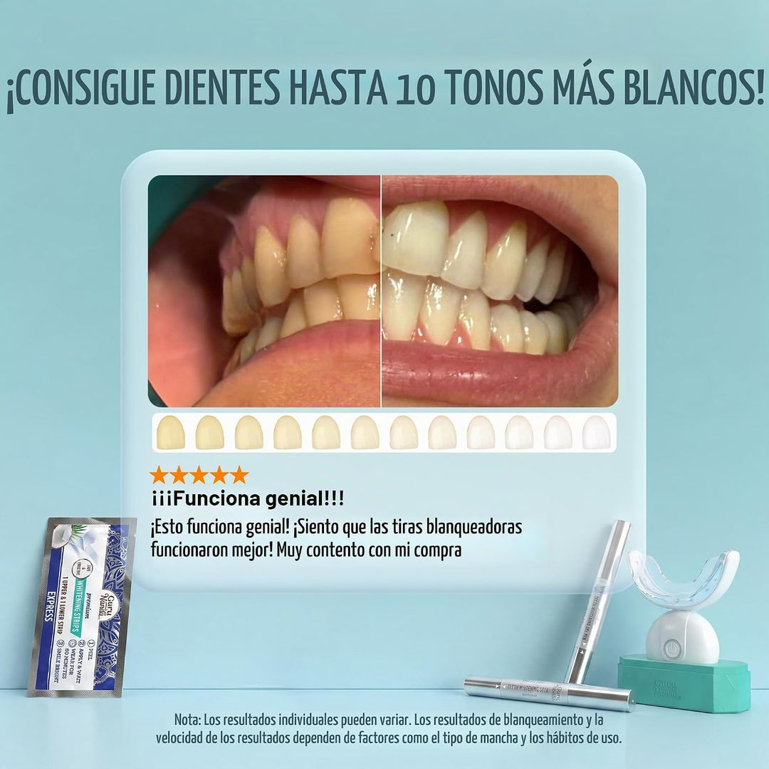 GuruNanda Kit inalámbrico profesional para blanquear los dientes co...
