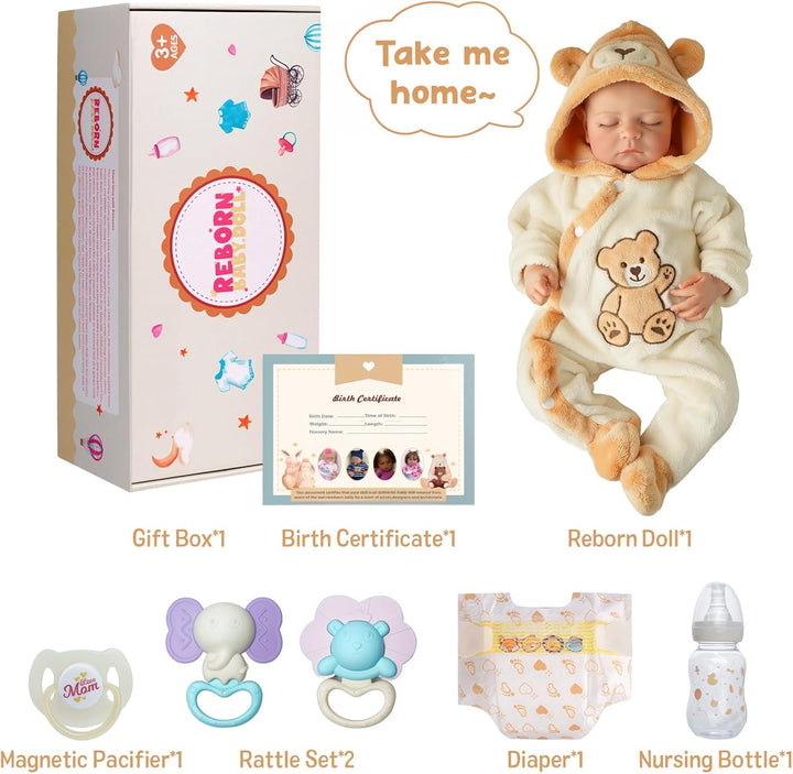 BABESIDE Muñecas de bebé Reborn de 20 pulgadas, de vinilo suave y t...