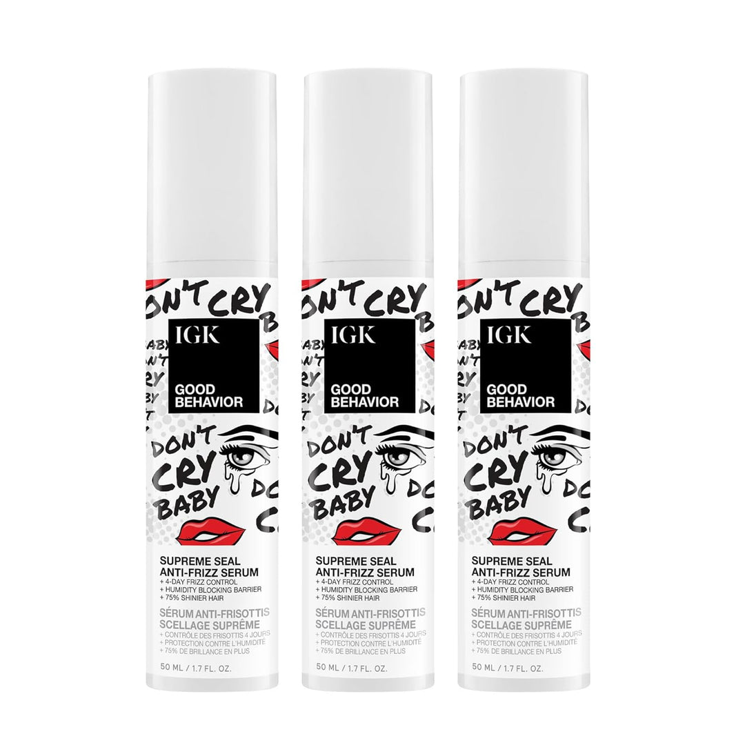 IGK Good Behavior Supreme Seal Suero suavizante, protector de calor...