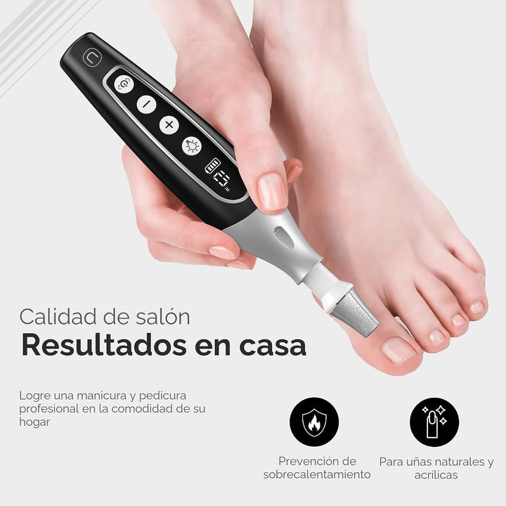 UTILYZE PediLux Pro - Kit profesional de manicura y pedicura, amola...