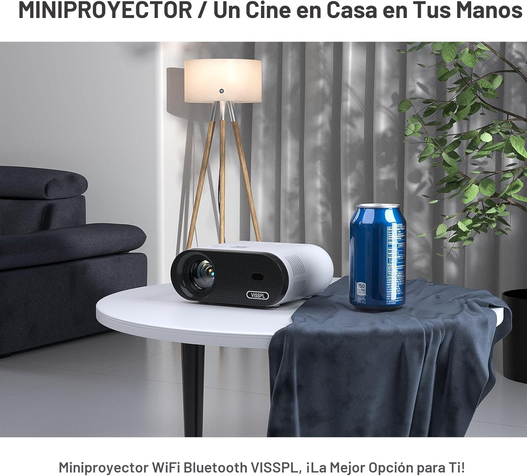 Mini proyector con WiFi y Bluetooth, proyector VISSPL Full HD 1080P...