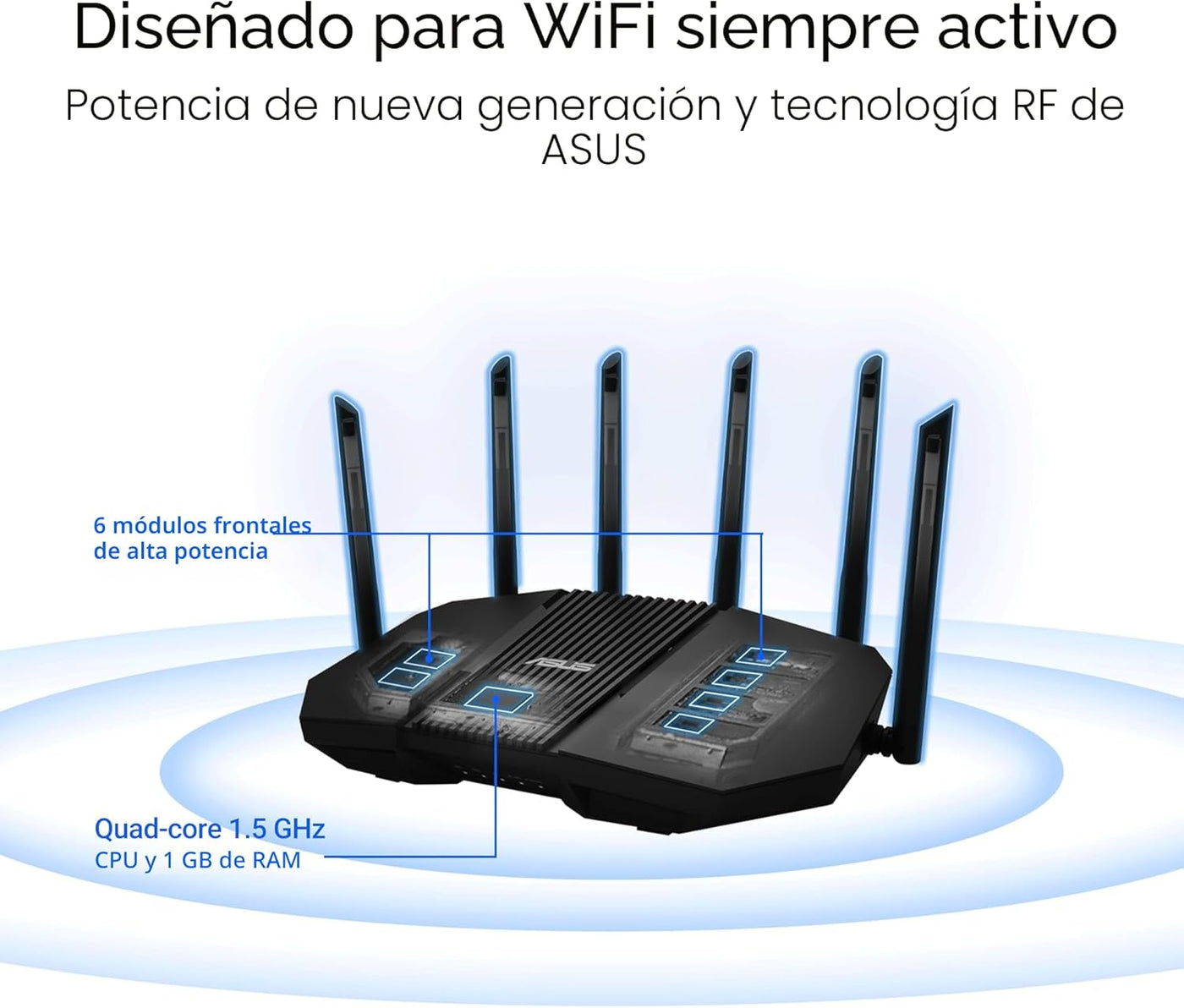 ASUS RT-BE90U Tri-Band WiFi 7 Router: Seguridad de red de grado com...