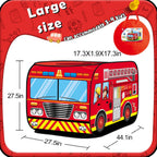 Camión de bomberos Pop Up Tent para niños, juguete interior/ exterior