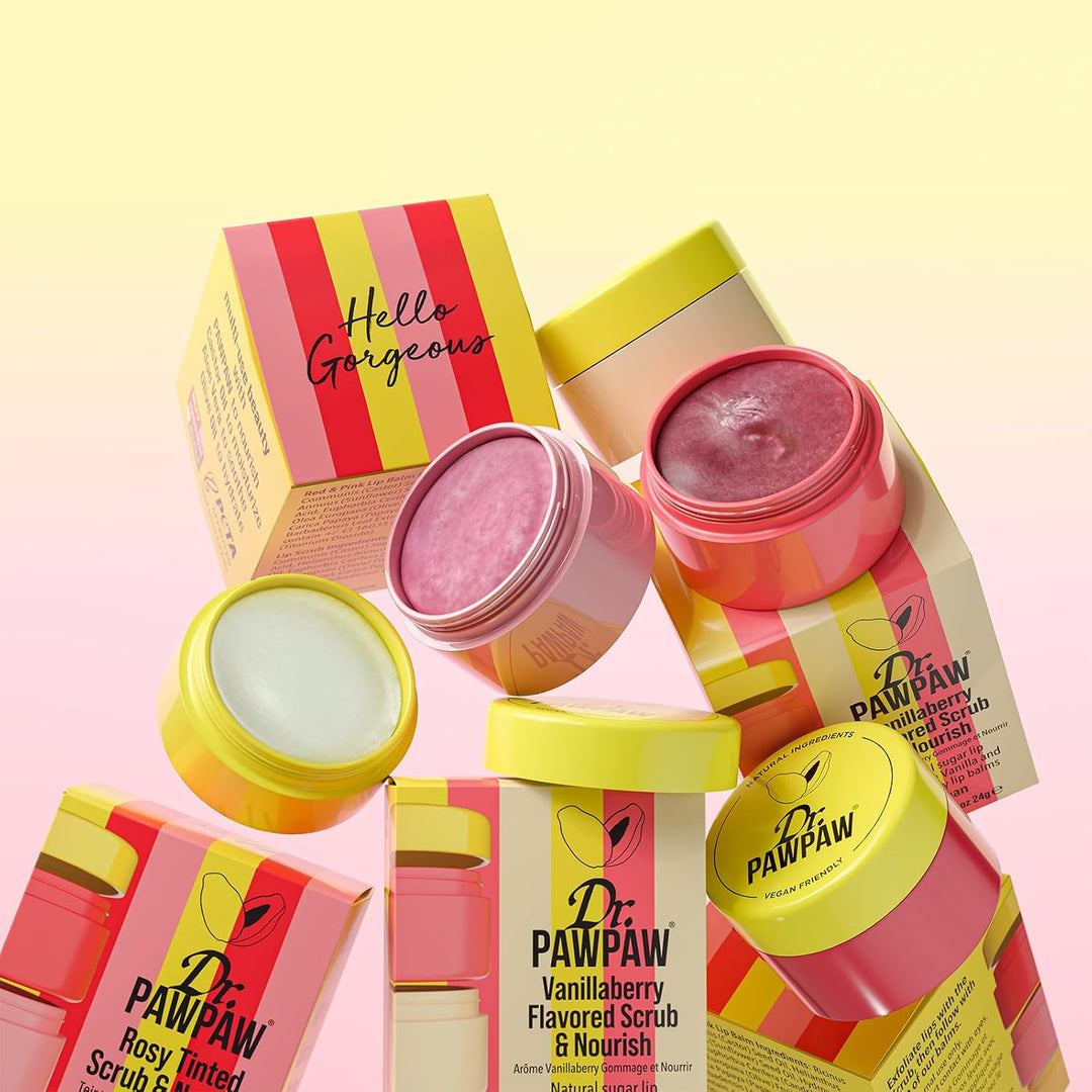 Dr. PawPaw Scrub and Nourish - Vanillaberry - Exfoliante labial y b...