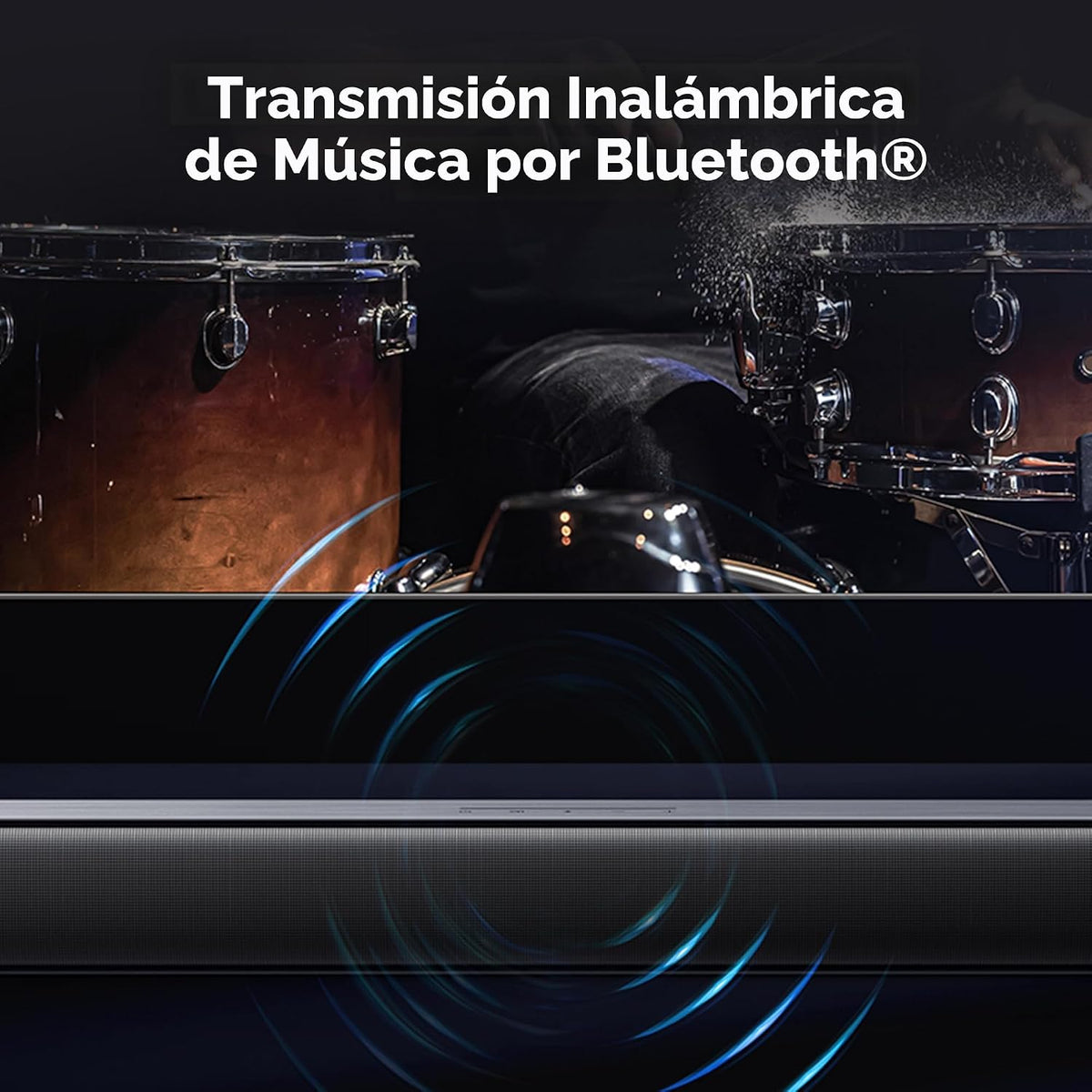 TCL Barra de sonido S45H 2.0 para Smart TV | Dolby Atmos DTS:X Calibración automática de sala | Audio de cine en casa inalámbrico Bluetooth de 100 W | Aplicación y control remoto | Último modelo