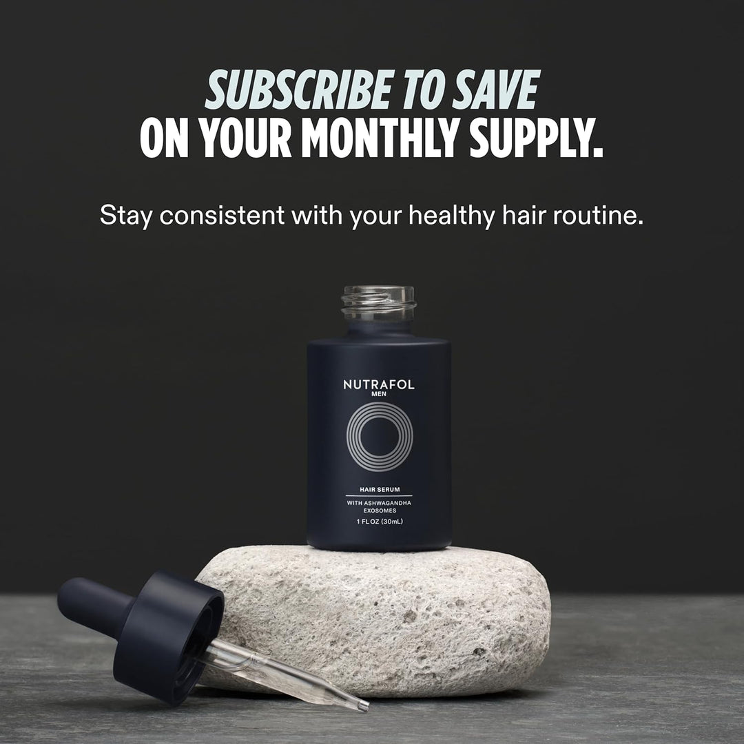 Nutrafol Suero para el cabello para hombre, clínicamente probado pa...