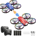 Holy Stone HS210FS Mini Drone para niños principiantes, juego de cuadricóptero RC para interiores de 2 jugadores con modo de batalla, giros de 360°, mosca circular, modo sin cabeza, retención de