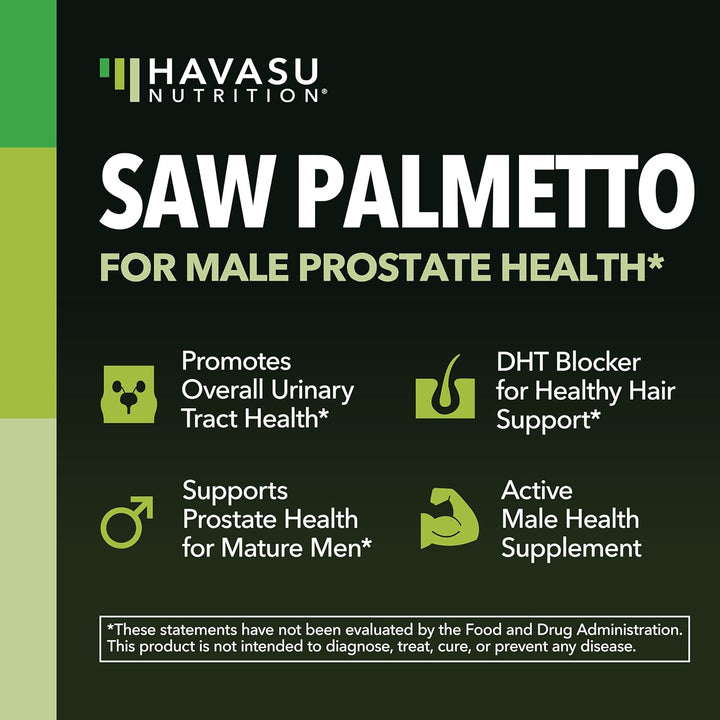 Saw Palmetto - Suplemento para la salud de la próstata para hombres...