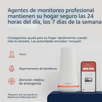 SimpliSafe Sistema de seguridad inalámbrico para el hogar de 8 piezas, monitoreo profesional 24/7 opcional, sin contrato, compatible con Alexa y Google Assistant, color blanco
