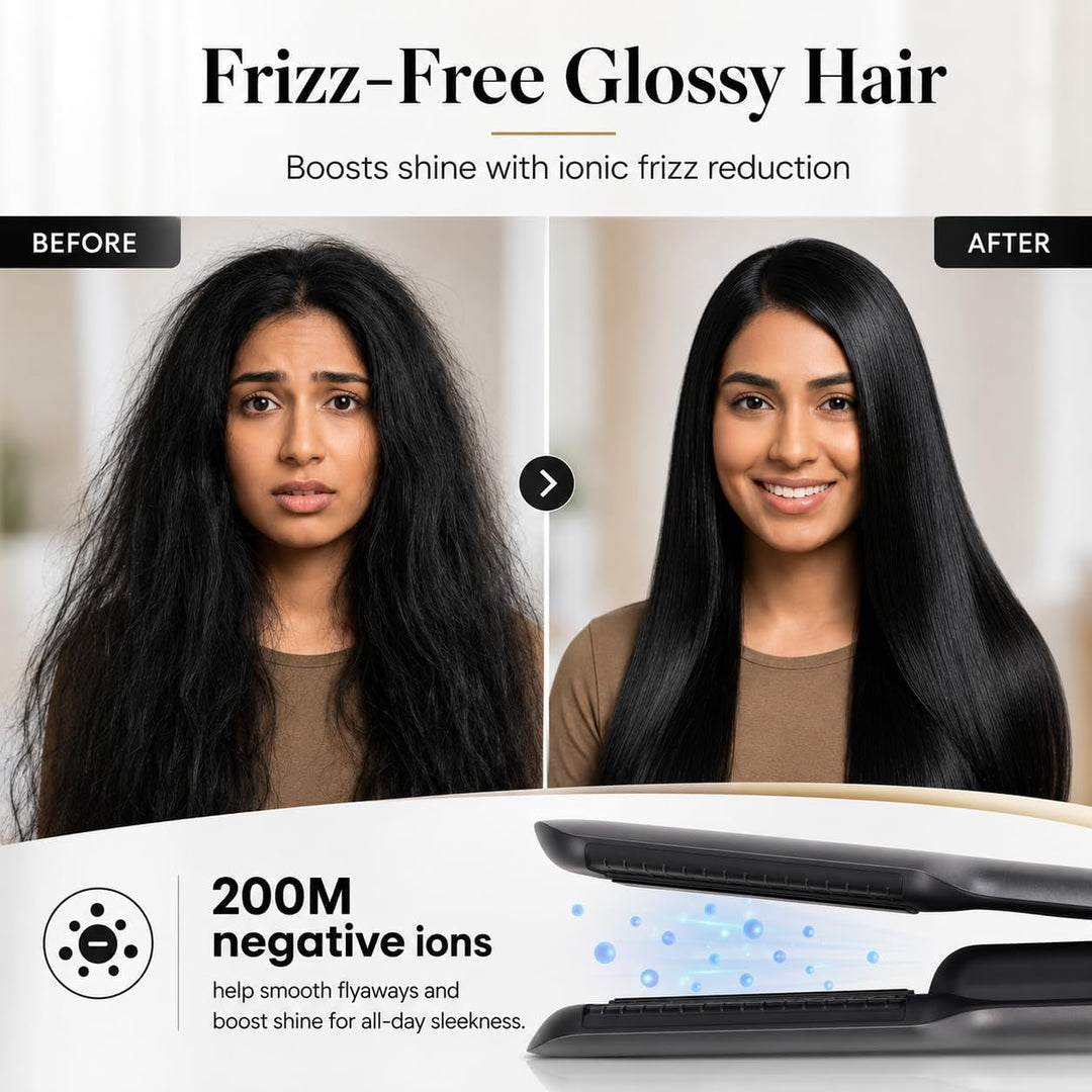 AirFleek AI - Air Straight | Plancha de cabello húmedo a seco 2 en...