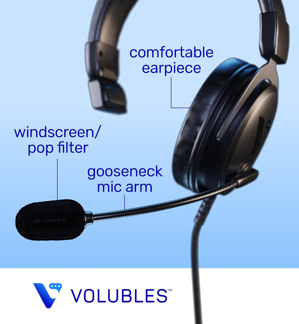 Auriculares de podcasting para grabación de podcasts en línea y