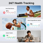 Fitpolo Reloj inteligente para hombre y mujer, Android y iPhone (2 bandas