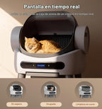 Caja de arena automática, caja de arena de autolimpieza superior abierta