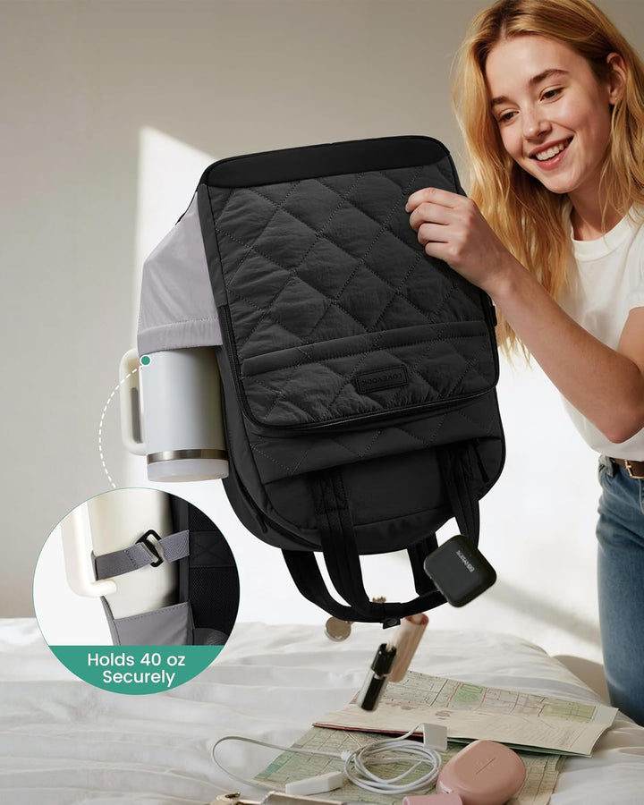 LOVEVOOK Mochila acolchada para mujer, mochila acolchada de viaje.,...
