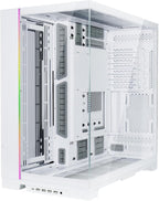 Lian Li Dynamic EVO XL - Hasta 280mm E-ATX Placa base - Tiras de iluminación ARGB, O11 EVO XL Blanco