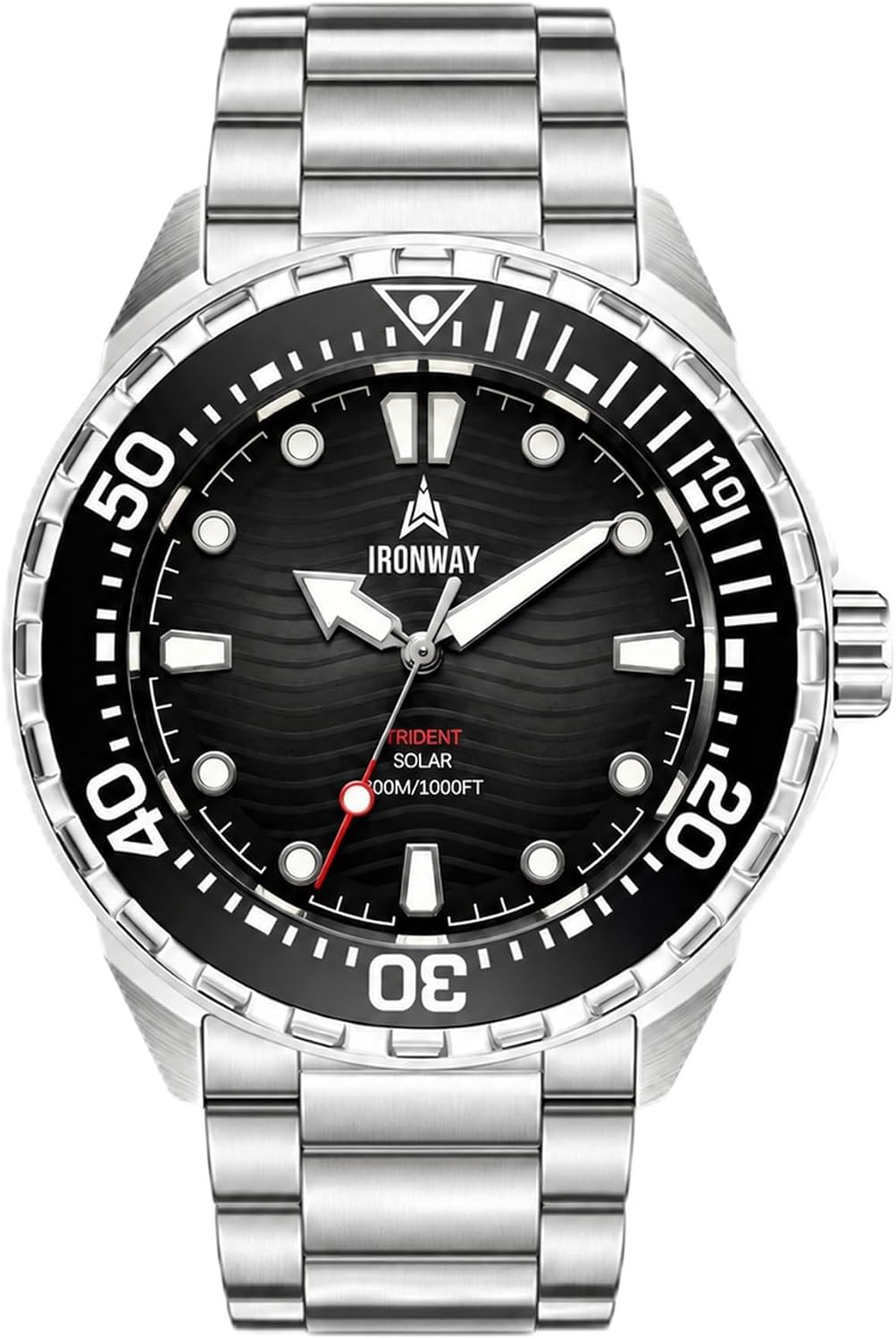 IRONWAY Reloj de buceo para hombre, 300M/30ATM resistente al agua, cuarzo