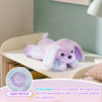 WEWILL Peluche de cachorro con luz de arcoíris de 12 pulgadas con l...