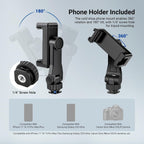 NEEWER BASICS - Trípode para cámara, trípode de 71 pulgadas con soporte para teléfono celular, compatible con iPhone para grabación de video, soporte de viaje portátil ligero de aluminio profesional