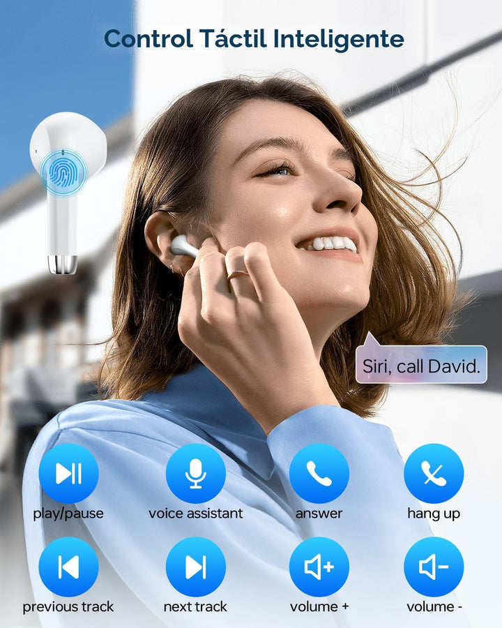 KTGEE Auriculares inalámbricos Bluetooth 5.3, reproducción de 40 ho...