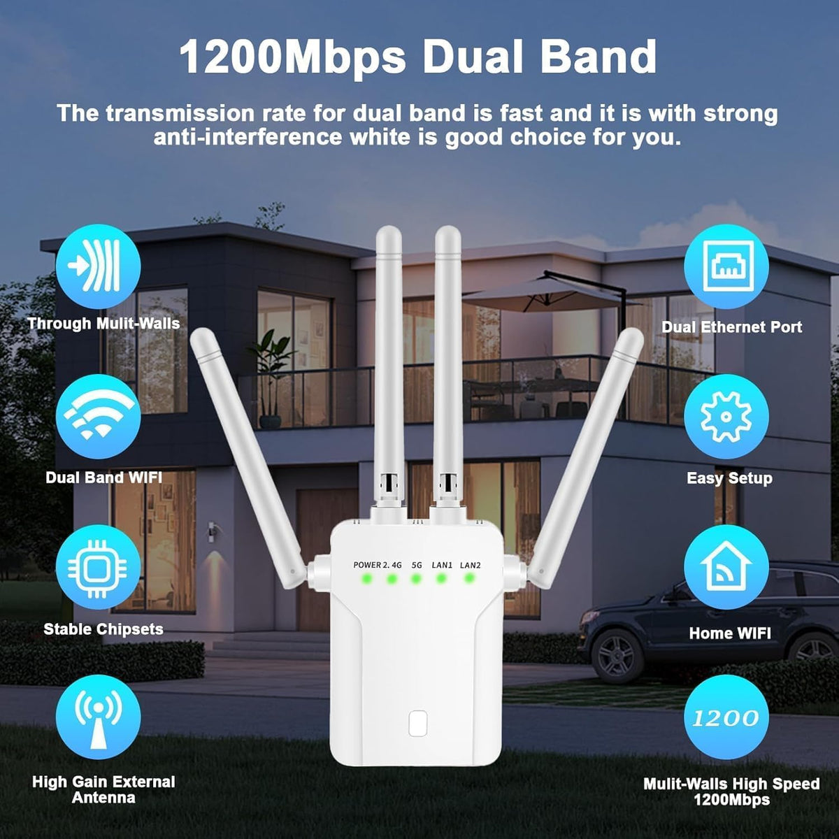 WiFi Extender Signal BoosterWiFi Extender 5G WiFi Booster