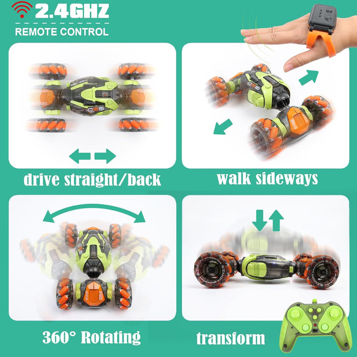 FUNiOi Coche de acrobacias RC con detección de gestos \u2013 Juguet...