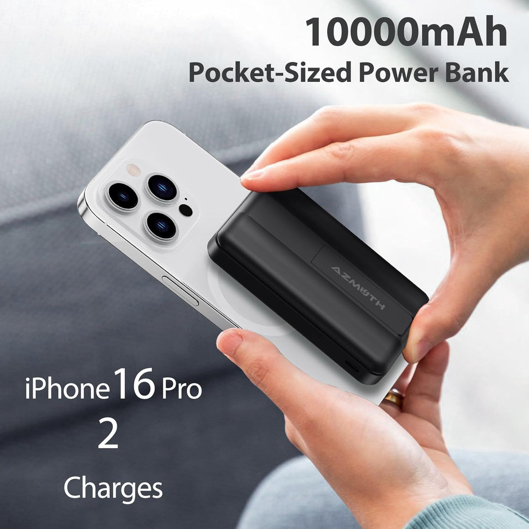 Azmuth Banco de energía magnético, 10000 mAh para batería MagSafe,...