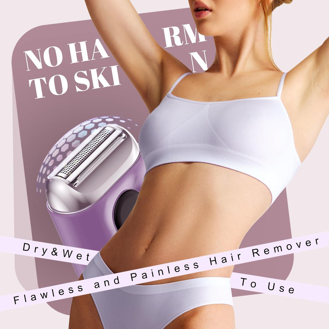 Afeitadora eléctrica inalámbrica para mujer: mini maquinillas de af...