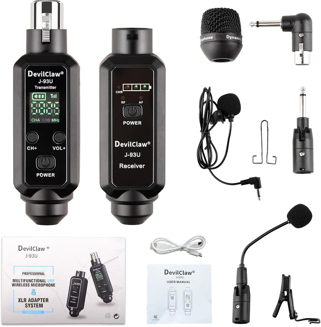 Devilclaw Sistema XLR inalámbrico Phantom Power de 48 V \u2013 0 V\...