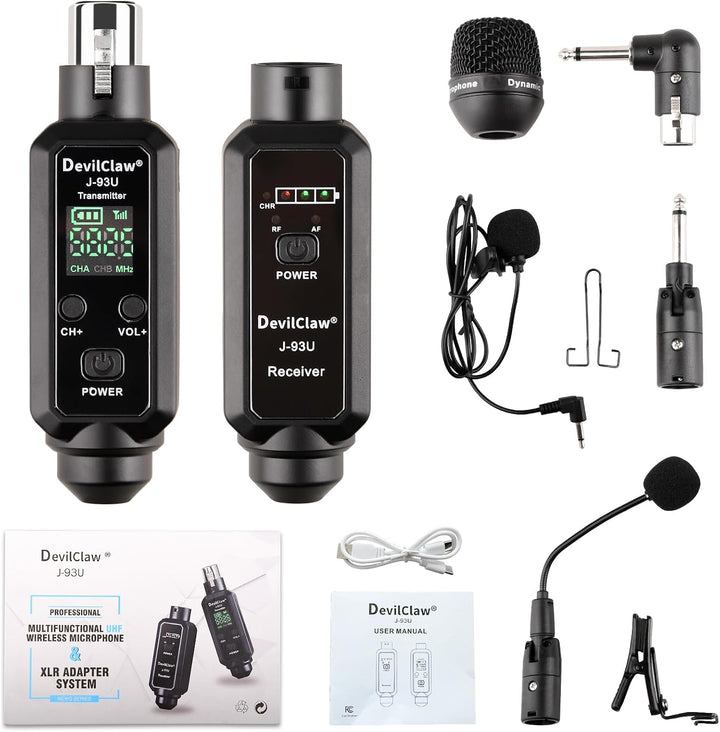 Devilclaw Sistema XLR inalámbrico Phantom Power de 48 V \u2013 0 V\...