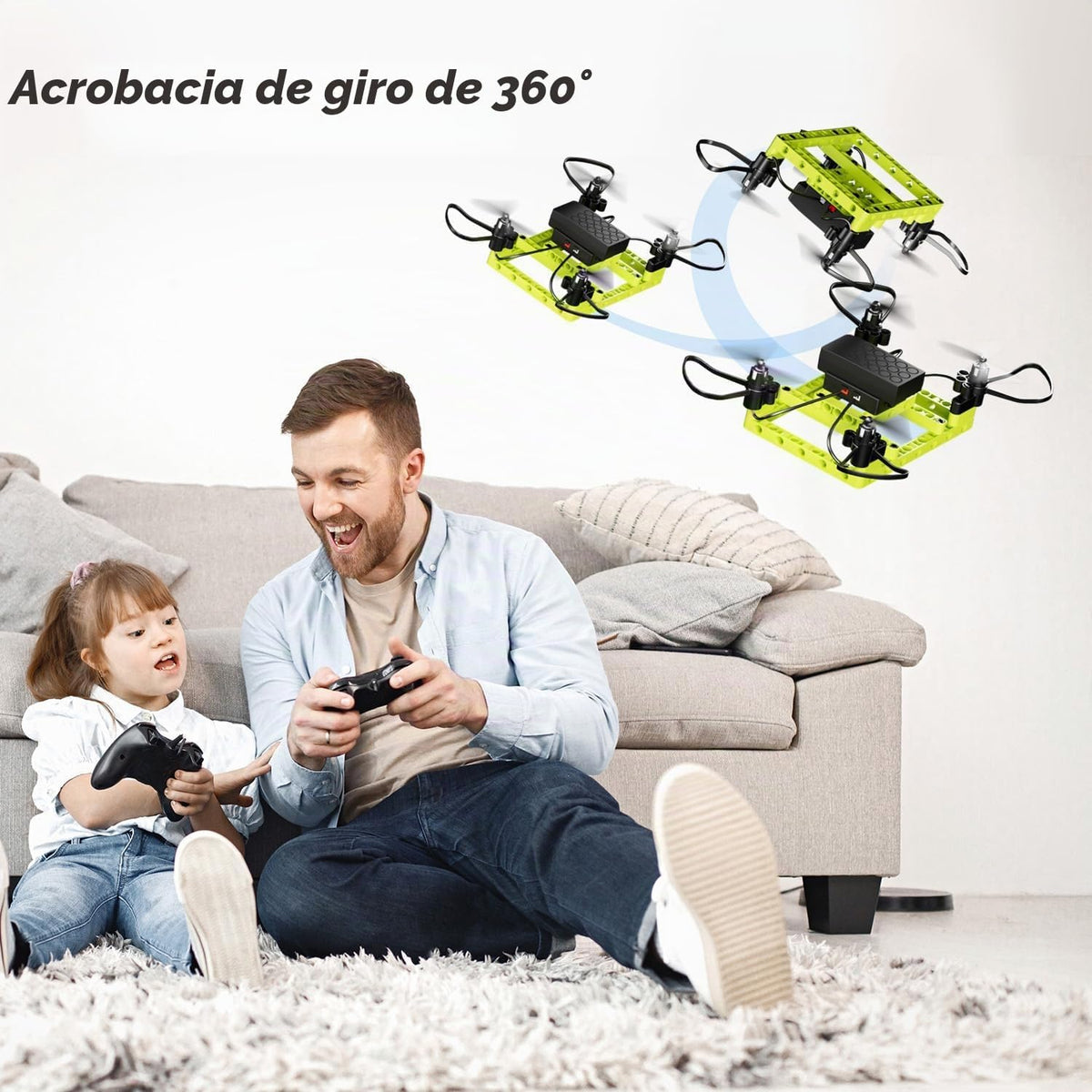 Mini Drone para niños y principiantes, Kits de construcción de drones 5-EN-1 DIY creativos para que los niños construyan sus propios drones, 5 diseños diferentes, con altitud estática