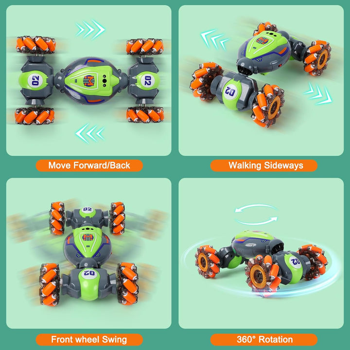 QXHOL Coche de Acrobacias RC con Detección de Gestos para Niños de...