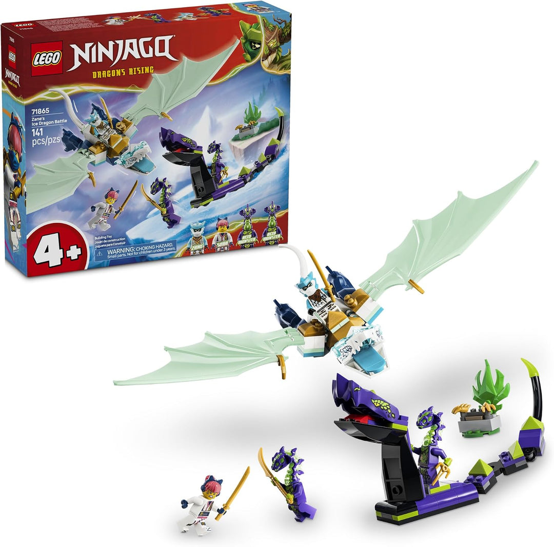 LEGO NINJAGO Batalla del Dragón de Hielo de Zane 71865 | Juguetes d...