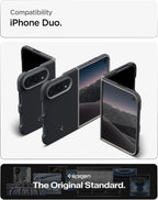 Spigen Nano Pop MagFit - Funda para iPhone Duo, sésamo negro