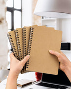 Dynta Cuadernos en espiral A5 con rayas, 20 unidades, para trabajo, escuela y viajes, buenos para estudiantes y oficina, 120 páginas/60 hojas