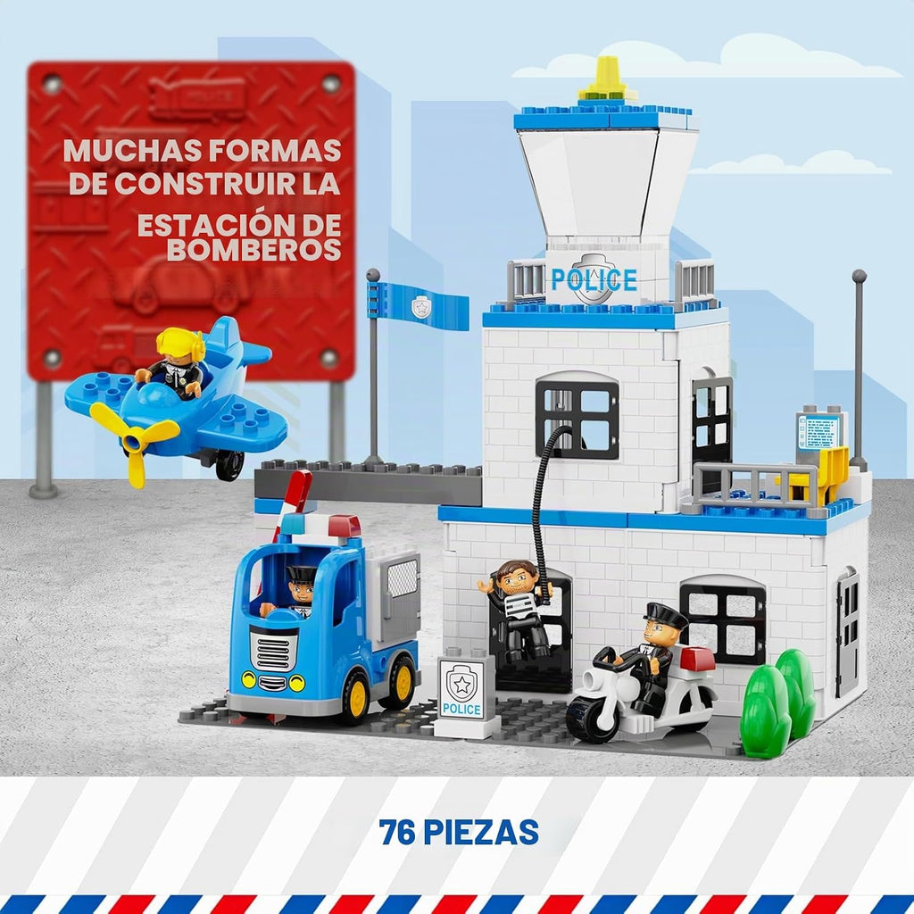 Juguete grande de la estación de policía, juguetes grandes