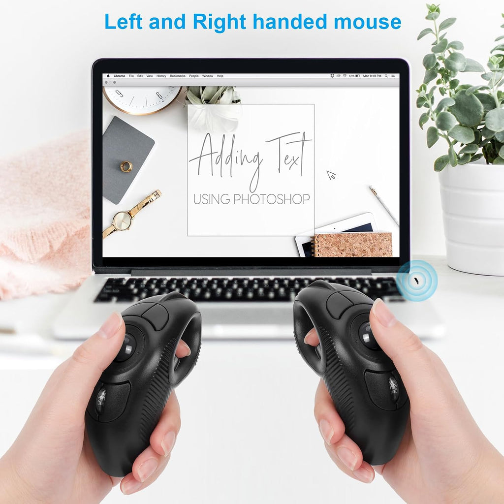 Welspo Ratón láser inalámbrico Trackball