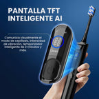 Cepillo de dientes eléctrico con sensor de presión, negro