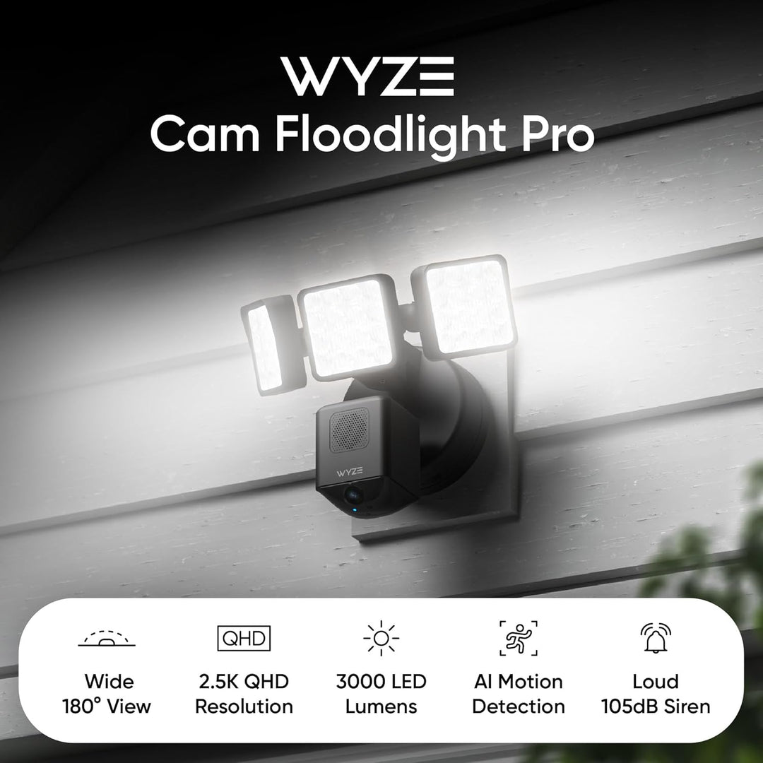 WYZE Floodlight Camera Pro, Elección de los Editores de PCMag 3000-...