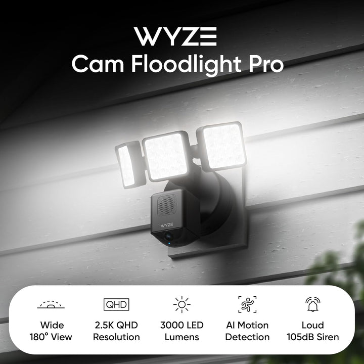 WYZE Floodlight Camera Pro, Elección de los Editores de PCMag 3000-...