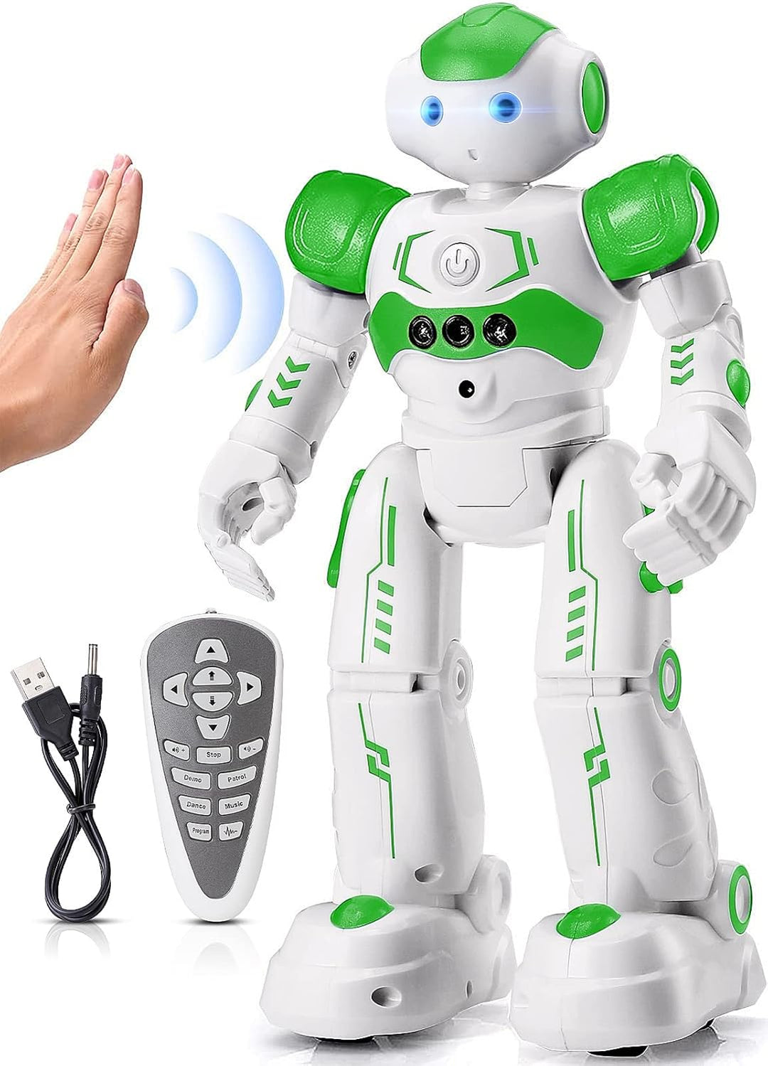 KingsDragon - Robot RC, juguetes para niños con gestos y detección,...